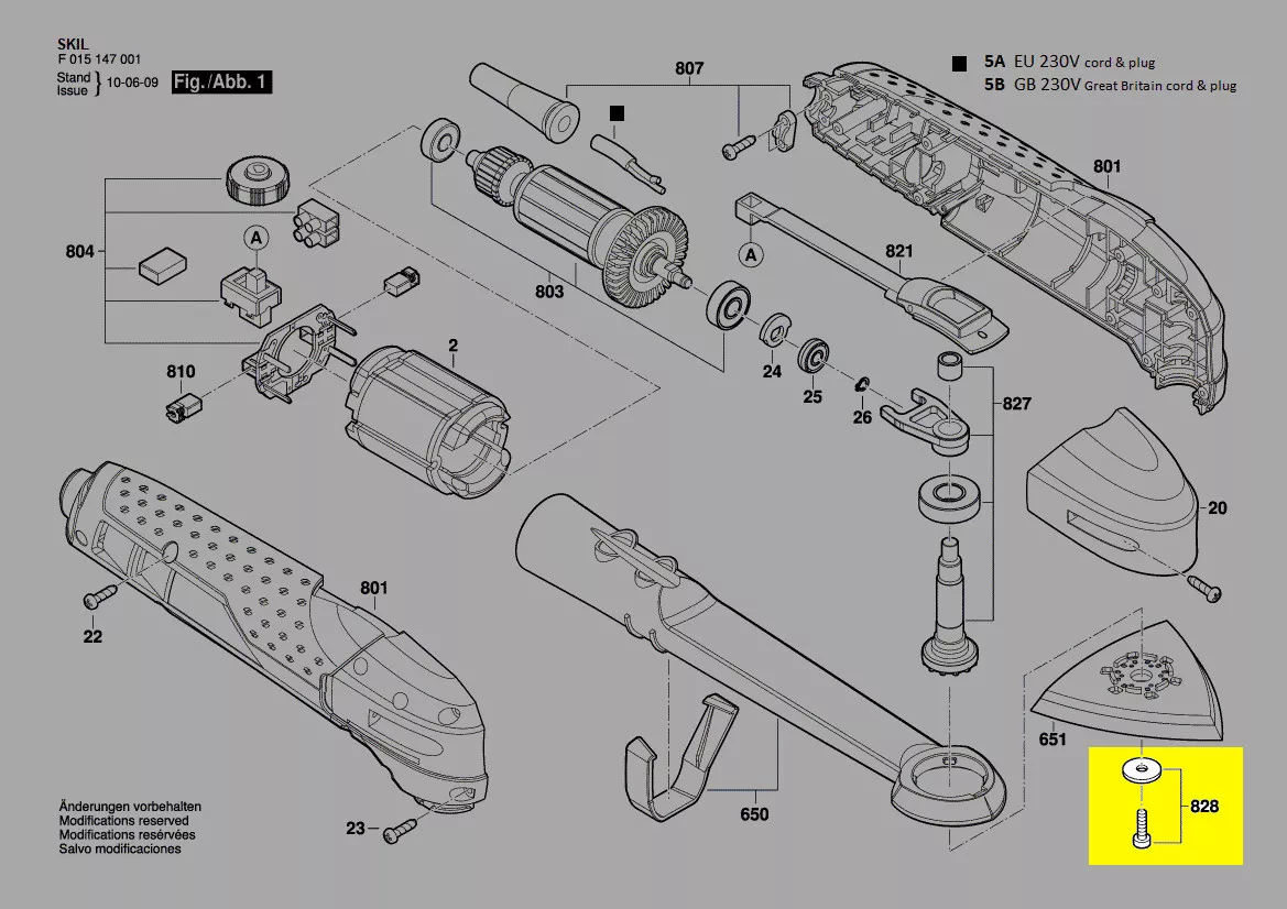 vis fixation accessoire réf. 2610Z01027 SKIL